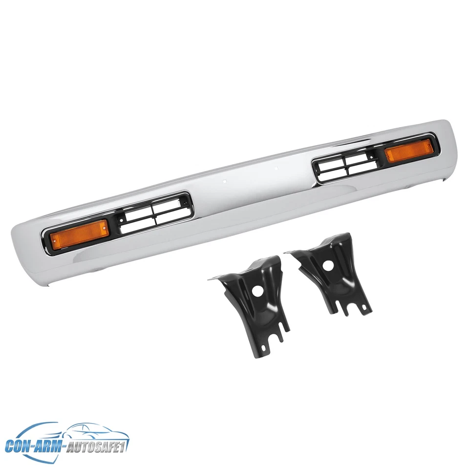 Front Bumper Kit W/Turn Signal Light & Bracket & Bezel For 1996-97 Nissan Pickup - Imagem 3 de 4