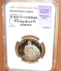 NGC 1982 S WASHINGTON SILVER 50C PF69 UC ELIZABETH JONES (104WEJ)