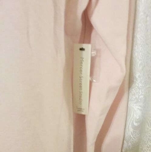 Mercer Street Studio Pearl Trimmed Pussy Bow Pink Sweater Size PXL - 第 3/6 張圖片