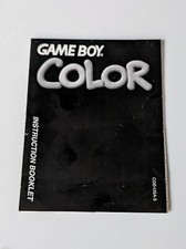 Gameboy Color Instruction Booklet Console System Manual 1998