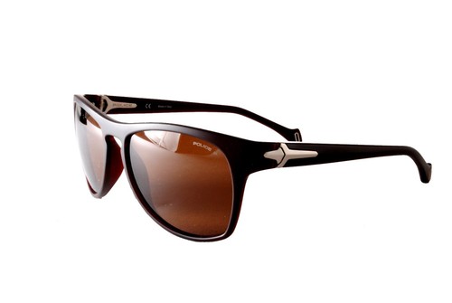 Police Polarised Sunglasses S1887M Gulfport Z55P Matt Brown Brown - Picture 1 of 4