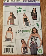 New Simplicity Pattern 2699 Misses' Plus sz 14-20 Corset Top w Variations