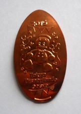 Tokyo Disneyland elongated penny JAPAN cent Donald Duck Balloon coin 2015