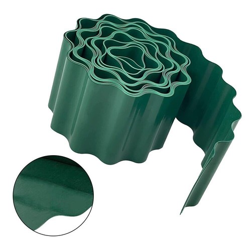 Lot 20 Bordures Pelouse Effet Pierre 25x23 Cm – Clôture Jardin Décorative Facile à Poser