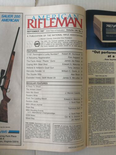 American Rifleman Magazine September 1987 - Bild 2 von 2