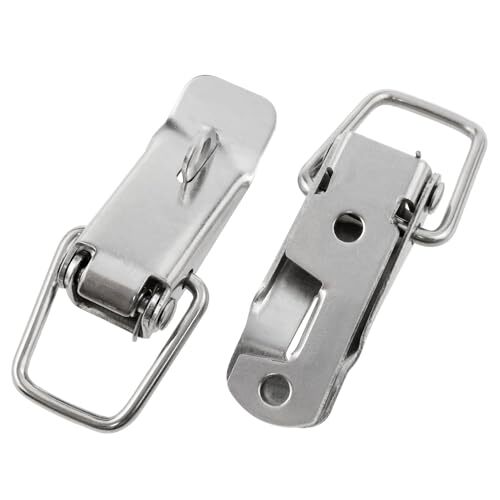 2PCS Stainless Steel 90 Degree Tool Box Latches - Hood Lock Clasps For Trailers & Storage
