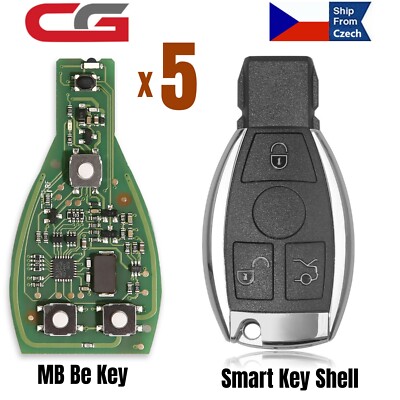 5x CGDI MB Be Key V1.3 With Smart Key Shell 3 Buttons Fit For Mercedes Benz