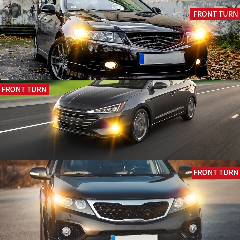 Lasfit 1157 Switchback LED Front Turn Signal Parking DRL Light Bulbs Error Free - Изображение 3 из 4