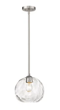Z-Lite 490P10 Chloe 10"W Mini Pendant - Nickel
