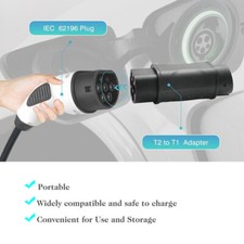 IEC 62196-2 Type 2 to SAE J1772 Type 1EV Charging Converter Adapter Connector