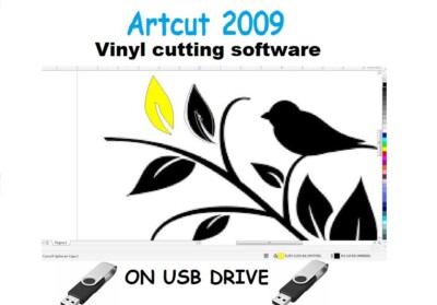 Artcut 2009 Vinyl Schneideplotter Plotter Windows Software auf USB-Laufwerk