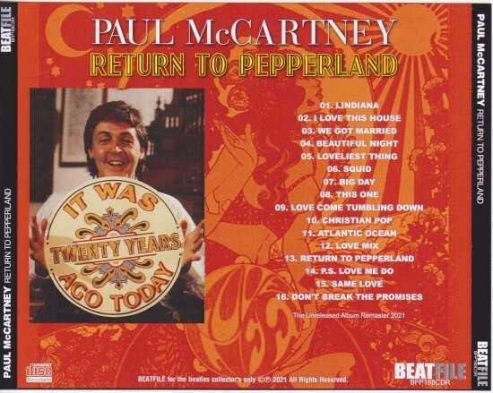 洋楽 Paul McCartney 2005 Red Sundown 3CD Paul McCartney's Canceled Album | Return To Pepperland - YouTube