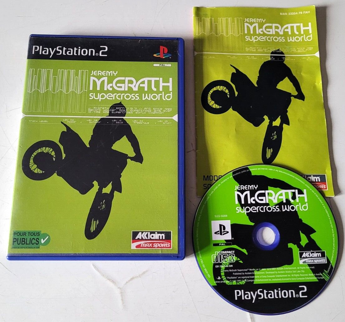 Jeremy McGrath Supercross World - PlayStation 2 PS2 - PAL - Complet