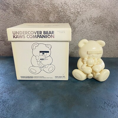 OriginalFake KAWS × UNDERCOVER 2009 Bear Companion Figure Medicom Toy White Rare