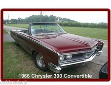 1966 Chrysler 300 Convertible Refrigerator Tool Box Magnet Man Cave Item 1966 Chrysler 300 Convertible Refrigerator Tool Box Magnet Man Cave Item