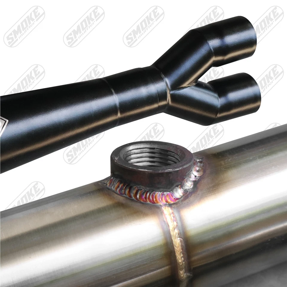 Harley-Davidson Sportster 1200 y 883 1999-2017 sistema de tubo de escape negro ajuste 2-1 Foto 3 de 4