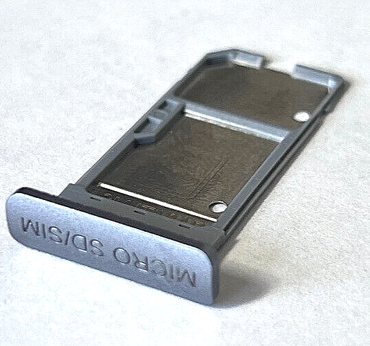 OEM RED HYDROGEN ONE H1A1000 SILVER SIM CARD TRAY MEMORY SLOT