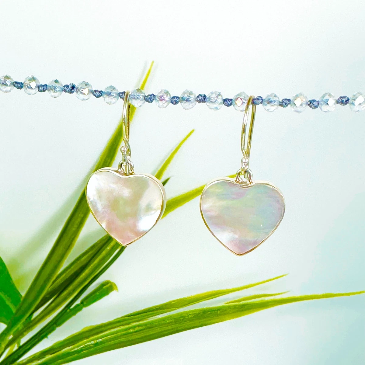 Heart Shell Pearl Tassel Bear Earring