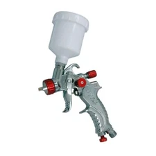 Mini Touch Up HVLP Gravity Feed Spray Gun 120ml Cup With 0.8mm Nozzle 3321