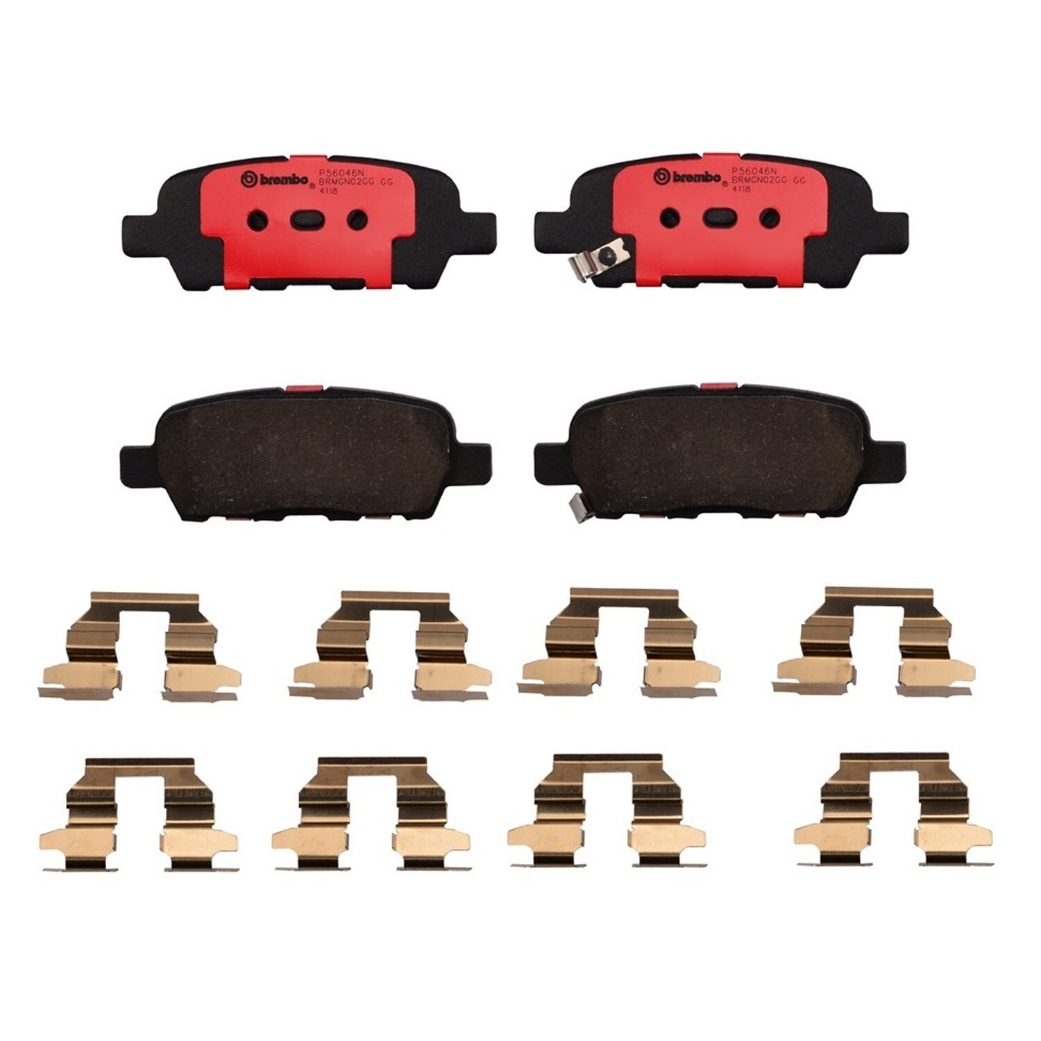 Brembo Front and Rear Ceramic Brake Pads Set Kit for Nissan 350Z