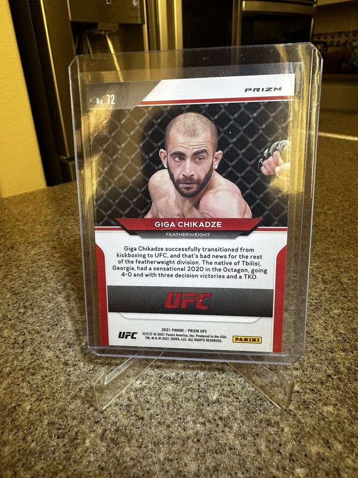2021 panini prizm ufc Giga Chikadze Silver Prizm Rookie Rc, Ufc Prizm ...