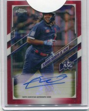 2021 Topps Chrome Update Vlad Guerrero Jr RED Auto /5 All Star Game