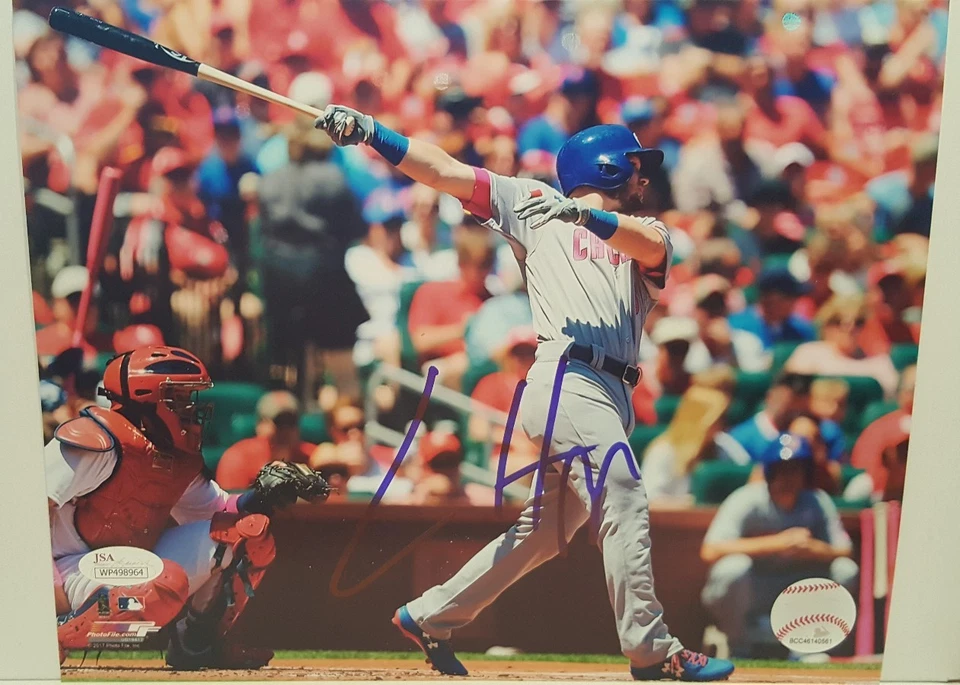 Ian Happ Signed Chicago Cubs 8x10 Photo - JSA-Witnessed COA & PROOF PHOTO - Image 2 of 4
