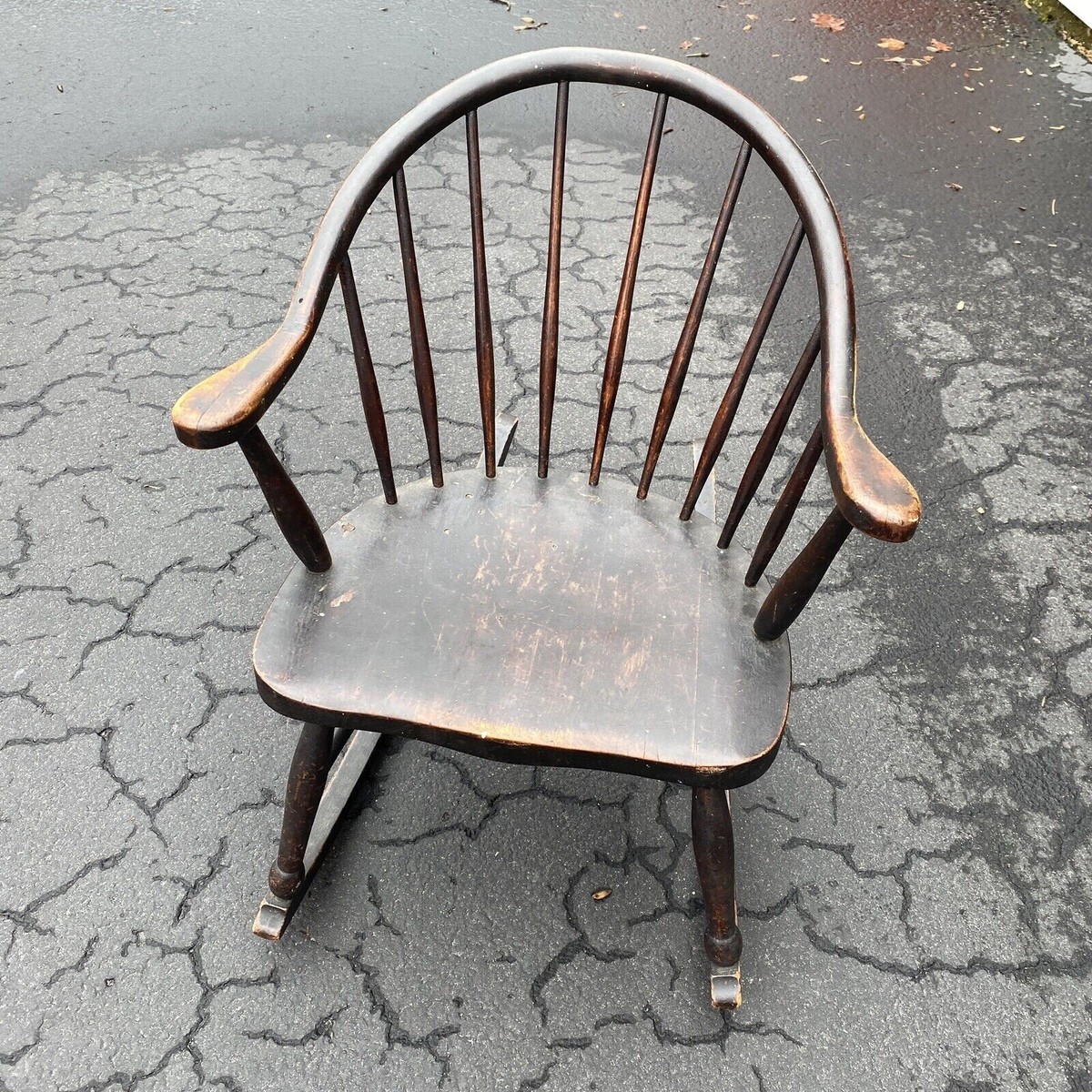 家具 Vintage Windsor chair Costway 2-Piece Set: Vintage Wooden Spindleback Windsor Side