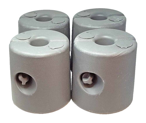 Bases Weights for pavillion Tent Grey Plastic Sand Filling 22 X 25 CM