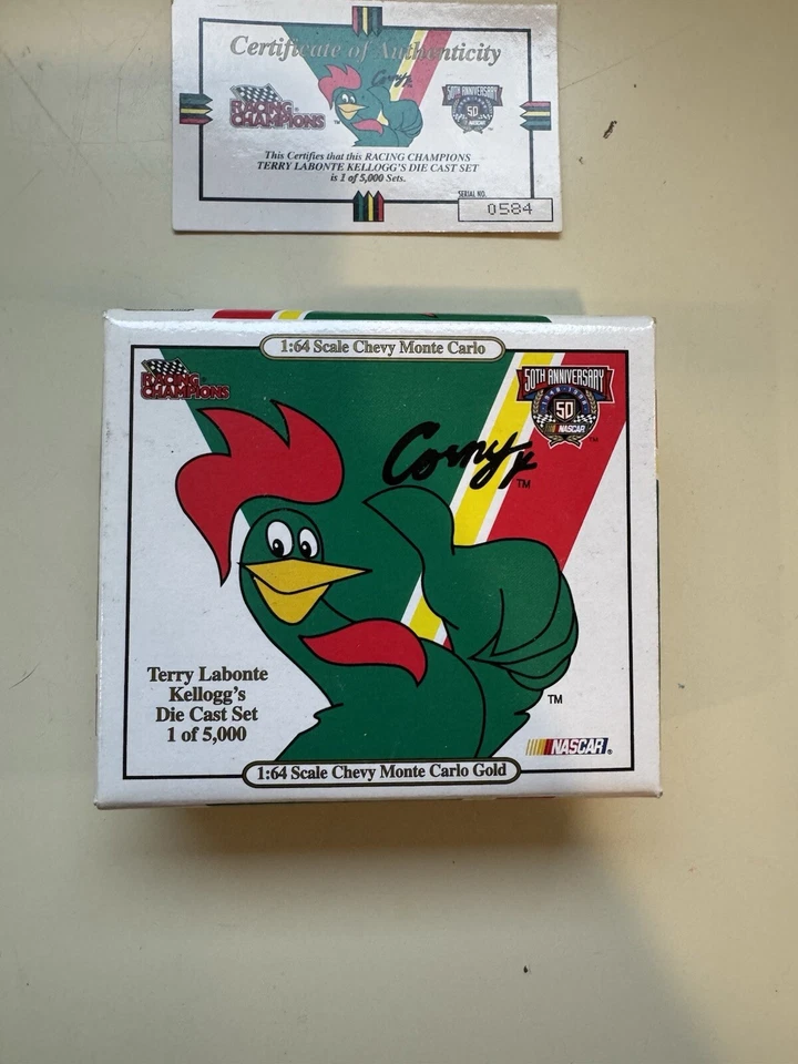 Terry Labonte Kelloggs Gold Racing Champions conjunto fundido escala 1/64 # 0584/5000 - Imagem 2 de 3