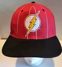 The Flash Six Flags Exclusive Hat Cap Amusement Park Super Hero Flash