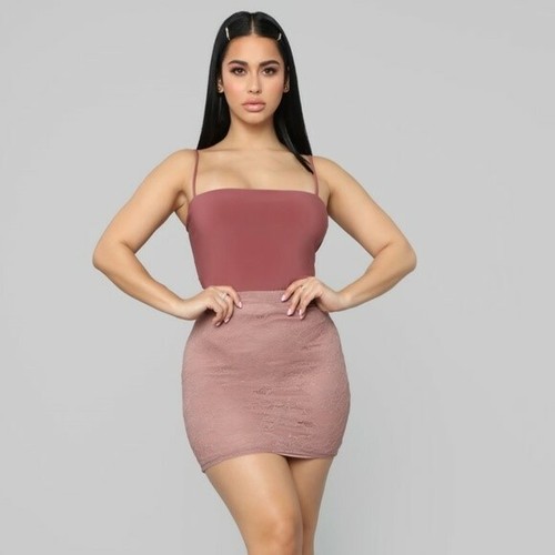 Fashion Nova Mauve Lace Skirt, Size S, Brand New