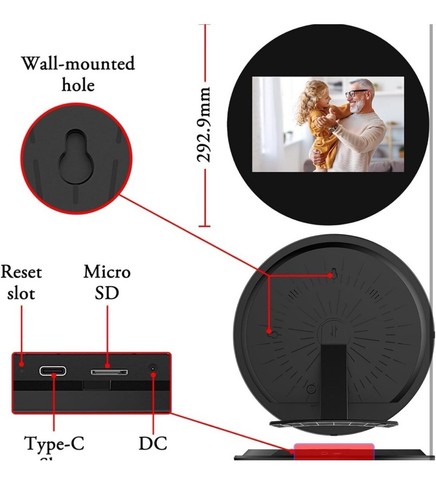 SAMMIX Digital Picture Frame, 10.1 Inch WiFi Digital Photo Frame - Picture 3 of 9