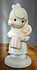 PRECIOUS MOMENTS PORCELAIN COLLECTIBLE FIGURINE "ALL THINGS GROW WITH LOVE" NEW