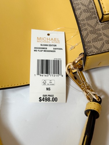 MICHAEL KORS SLOAN EDITIOR MEDIUM FLAP SHOULDER CROSSBODY MESSENGER BAG - Picture 135 of 169