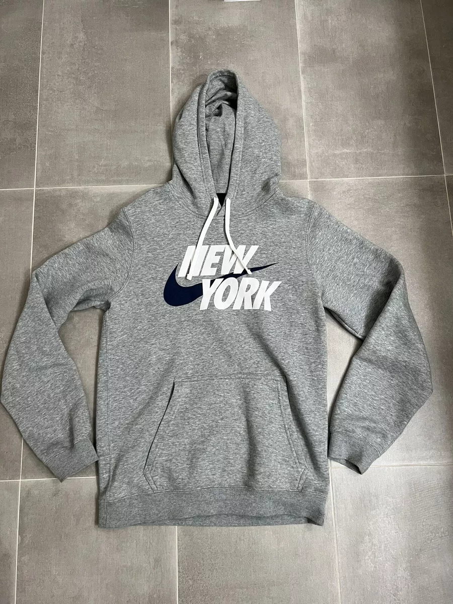 Grey and blue nike best sale hoodie