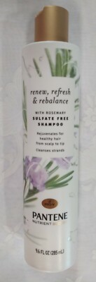 Pantene Shampoo Sulfate free* with Rosmary Renew ,Refresh & balance  9.6 FL oz