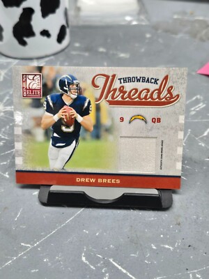 2009 Donruss Elite - Throwback Threads Drew Brees #12 /299 (MEM)