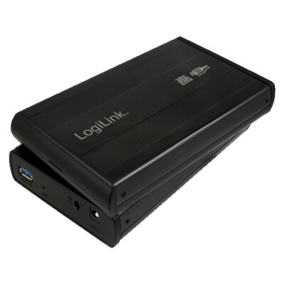 LogiLink UA0107 storage drive enclosure Black 3.5''