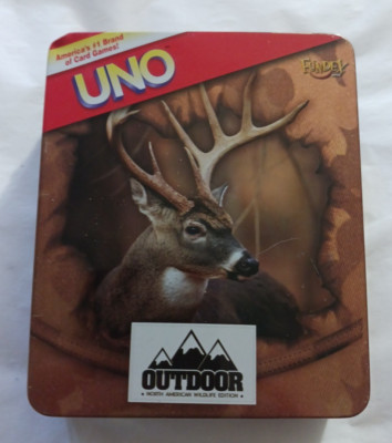 UNO Outdoor Collector's Edition Card Game in Tin -  100% Complete Never Played