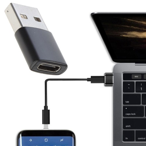 Usb Type A Male To Usb Type C Female Connector Converter Data Transfer Charging - Picture 7 of 8