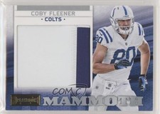 2012 Panini Playbook Rookie Mammoth Materials Prime 44/49 Coby Fleener #9 gh4