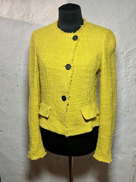 Women Windsor Blazer Yellow Viscose 34 / XS / 42