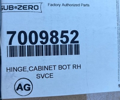 7009852 Sub Zero Hinge Cabinet Bot RH