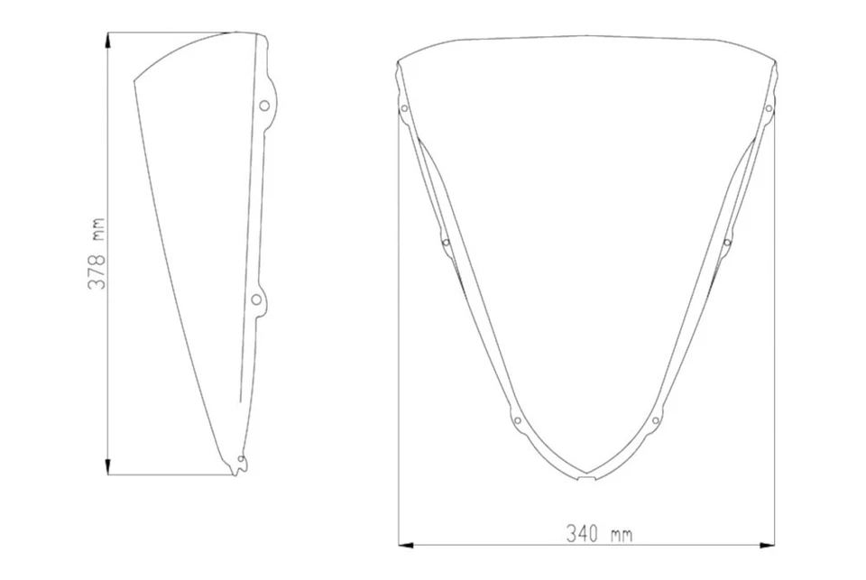 For Kawasaki Ninja ZX14R 2012-2021 Puig 4056W Standard Screen Foto 2 de 2