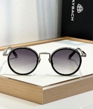 Maybach Luxury Eyewear THE BOULEVARD II - Gold Plated Round Frames Handcrafted