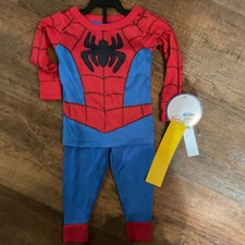 Marvel Spider-Man 2 Pc Pajama Set Long Sleeve  Pants Size 18 Months