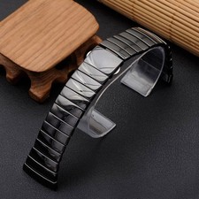 17/26/29mm Fit For Rado Sintra R13663702 Ceramic Strap Black Watch Band Bracelet