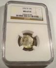1952-D NGC MS67FT ROOSEVELT DIME 10c NICE BRONZE TONE MS 67 FT FULL TORCH