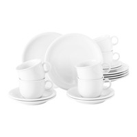 Seltmann Weiden Compact Weiß Kaffeeservice 18-Teilig FüR 6 Personen
